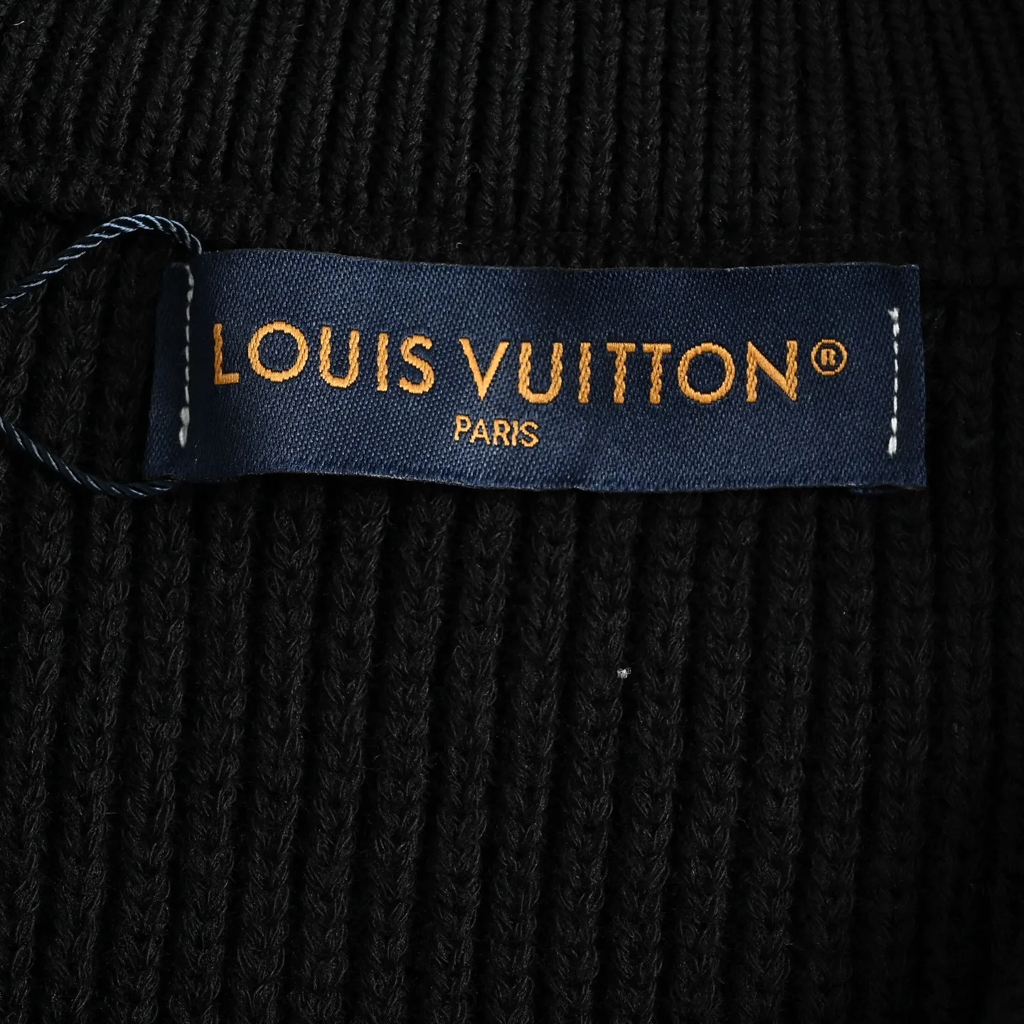 Louis Vuitton/Louis Vuitton Damier cable half-zip turtleneck sweater